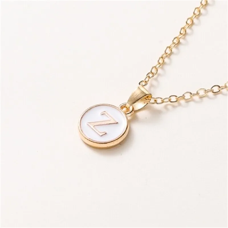 New  Personalized 26 Initials Charm Necklace For Women