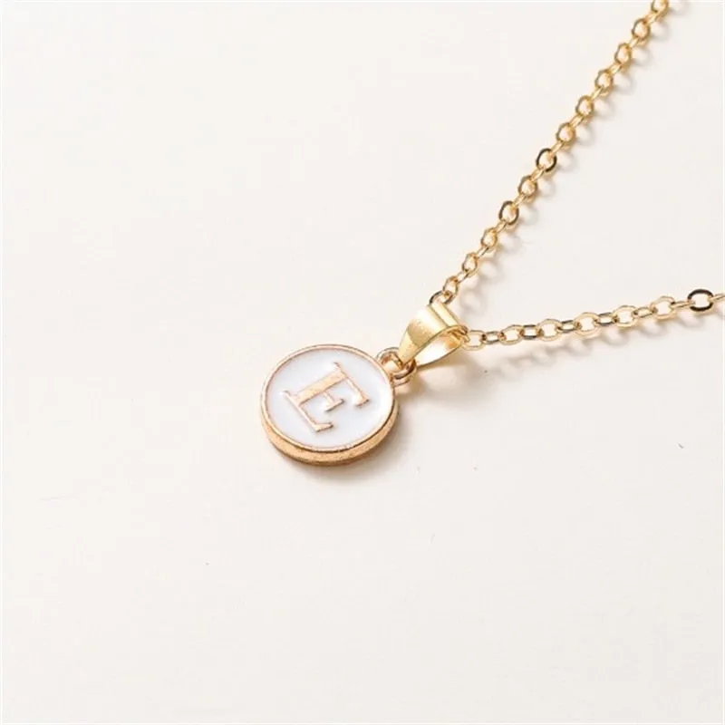 New  Personalized 26 Initials Charm Necklace For Women