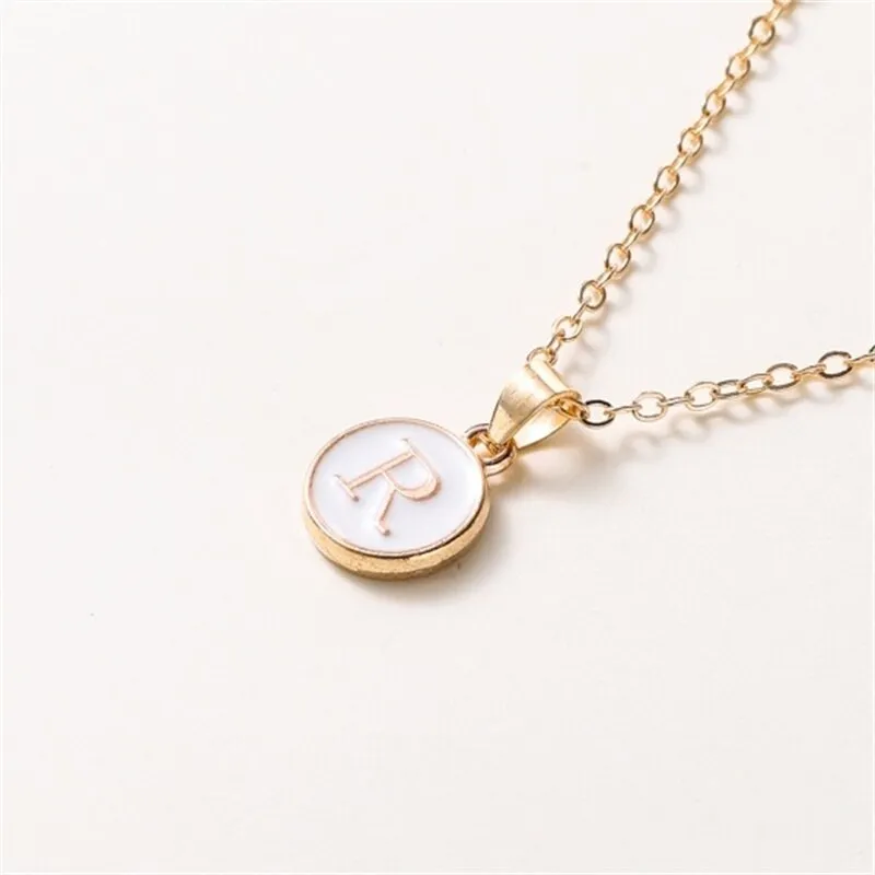 New  Personalized 26 Initials Charm Necklace For Women