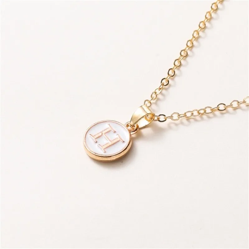 New  Personalized 26 Initials Charm Necklace For Women
