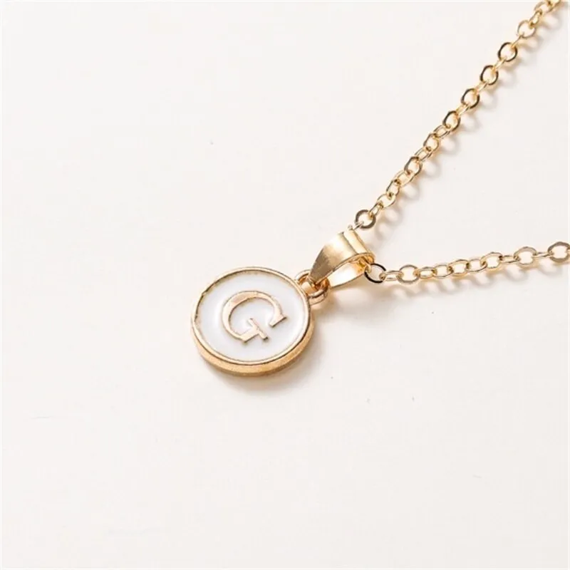 New  Personalized 26 Initials Charm Necklace For Women