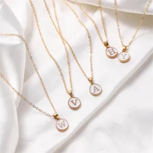 New  Personalized 26 Initials Charm Necklace For Women