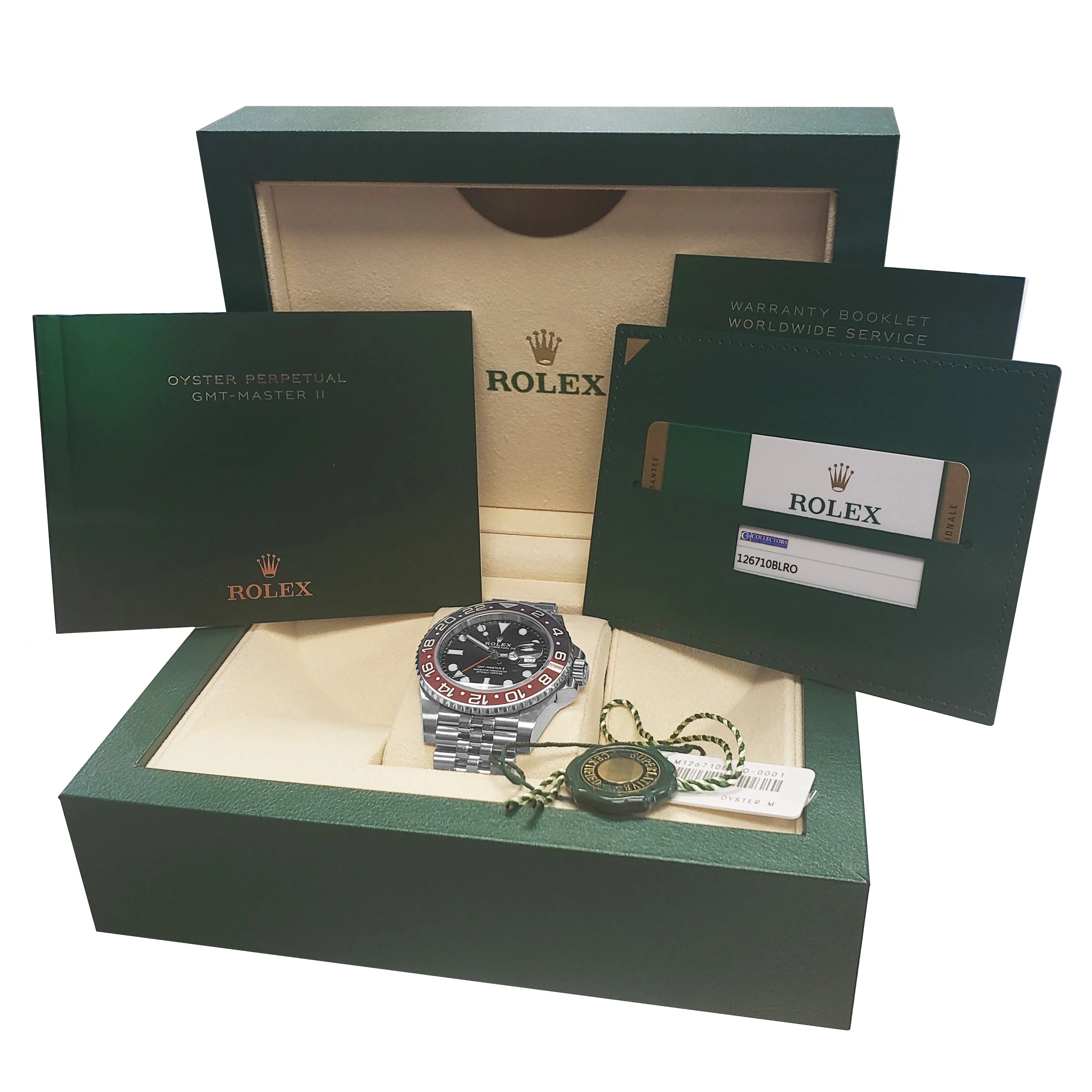 NEW UNWORN Rolex GMT-Master II 'PEPSI' Red Blue Ceramic 126710 BLRO Watch B P