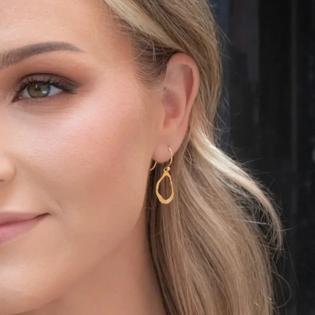 Nina Gold Plate Earrings
