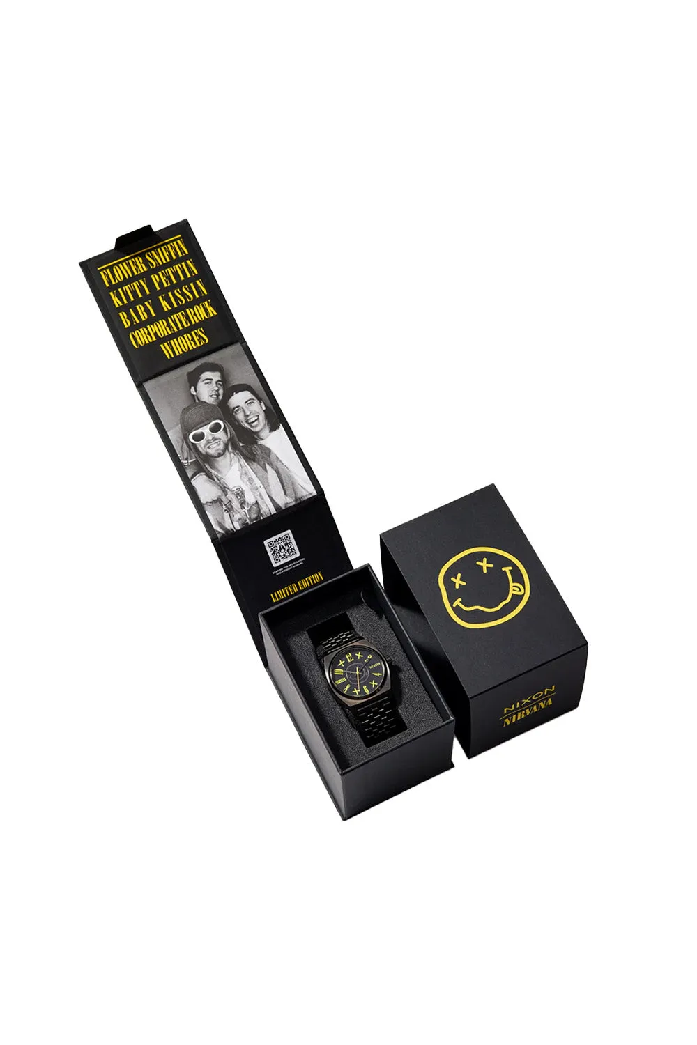 NIRVANA TIME TELLER - BLACK SMILEY