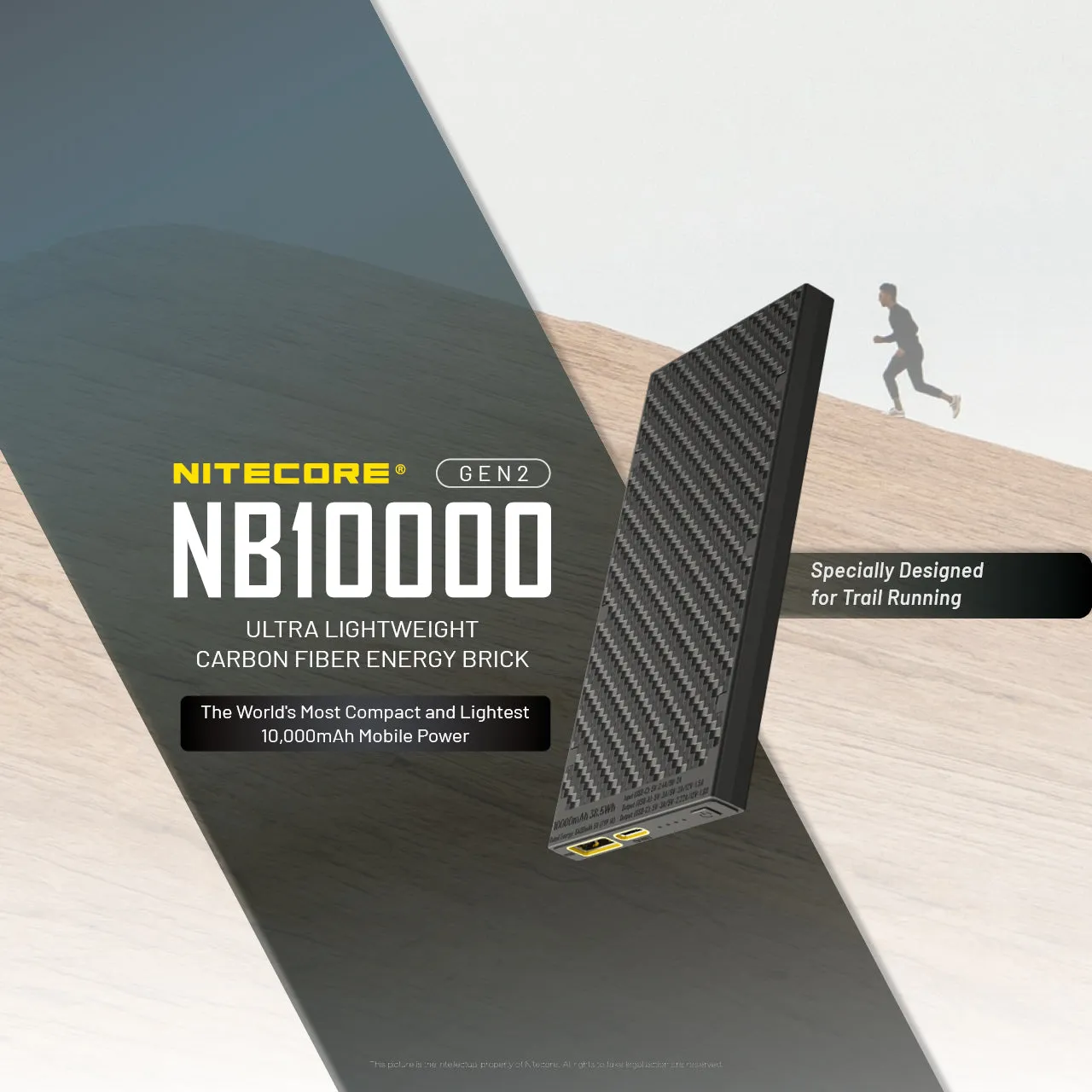 Nitecore NB10000 Gen 2 Quick-Charge USB/USB-C Dual Port 10000mAh Power Bank