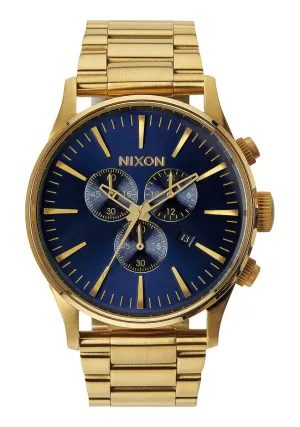 Nixon Sentry Chronograph Blue Sunray Dial Men's Watch A386-1922