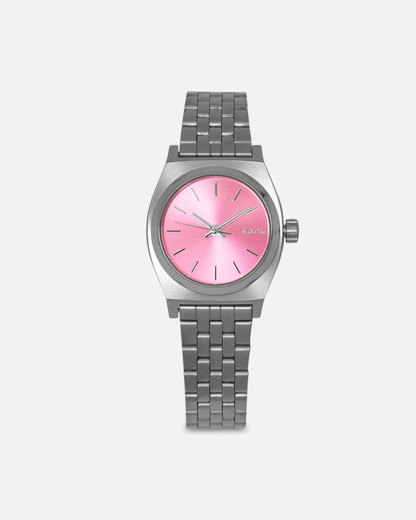 Nixon Women's Small Time Teller Silver/Pink