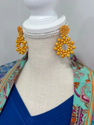 Okwanya Earrings {mustard}