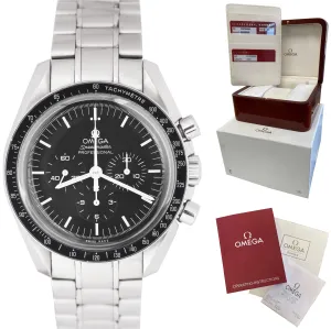 Omega Speedmaster Moonwatch Black 42mm Chronograph Stainless Watch 3570.50.00