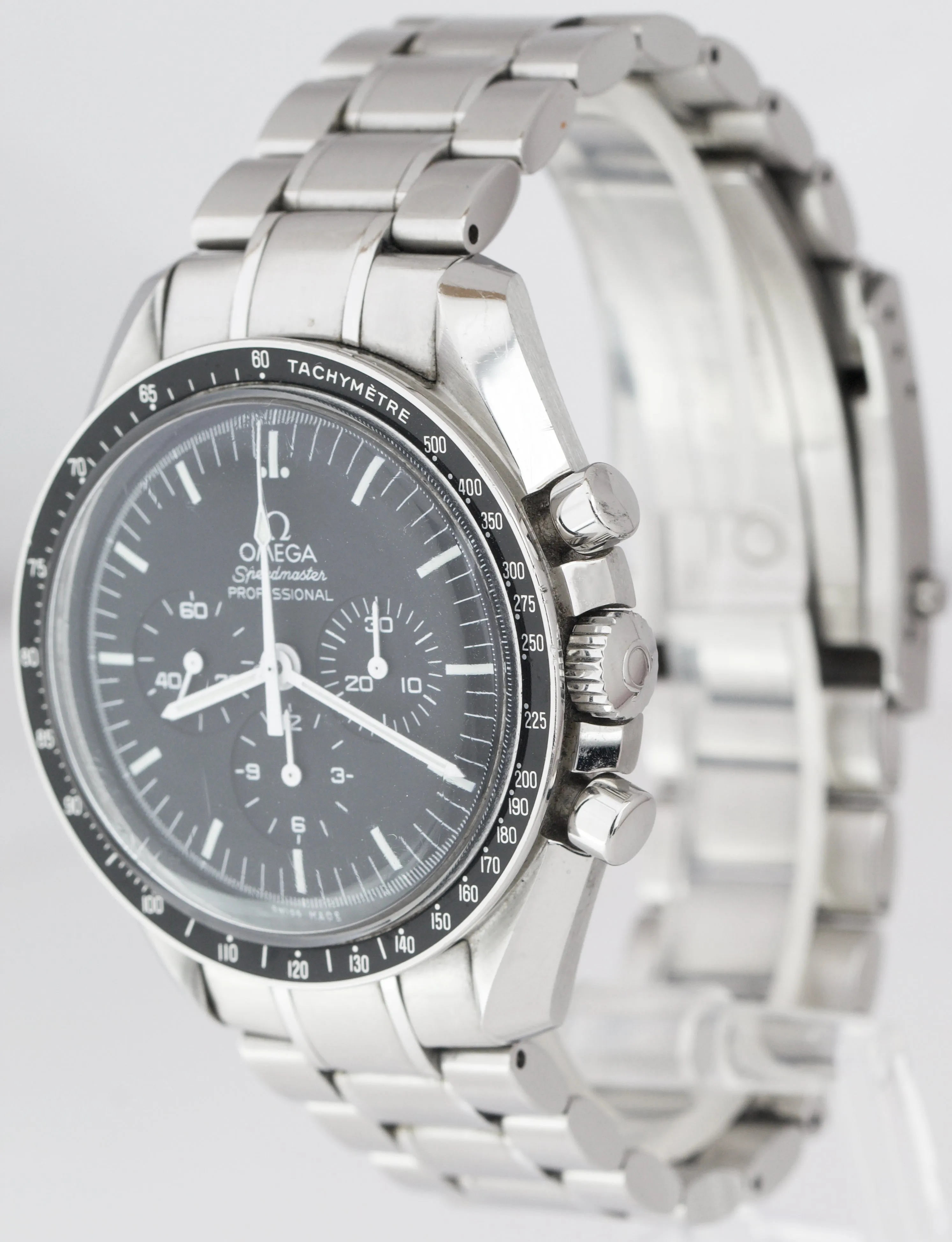 Omega Speedmaster Moonwatch Black 42mm Chronograph Stainless Watch 3570.50.00