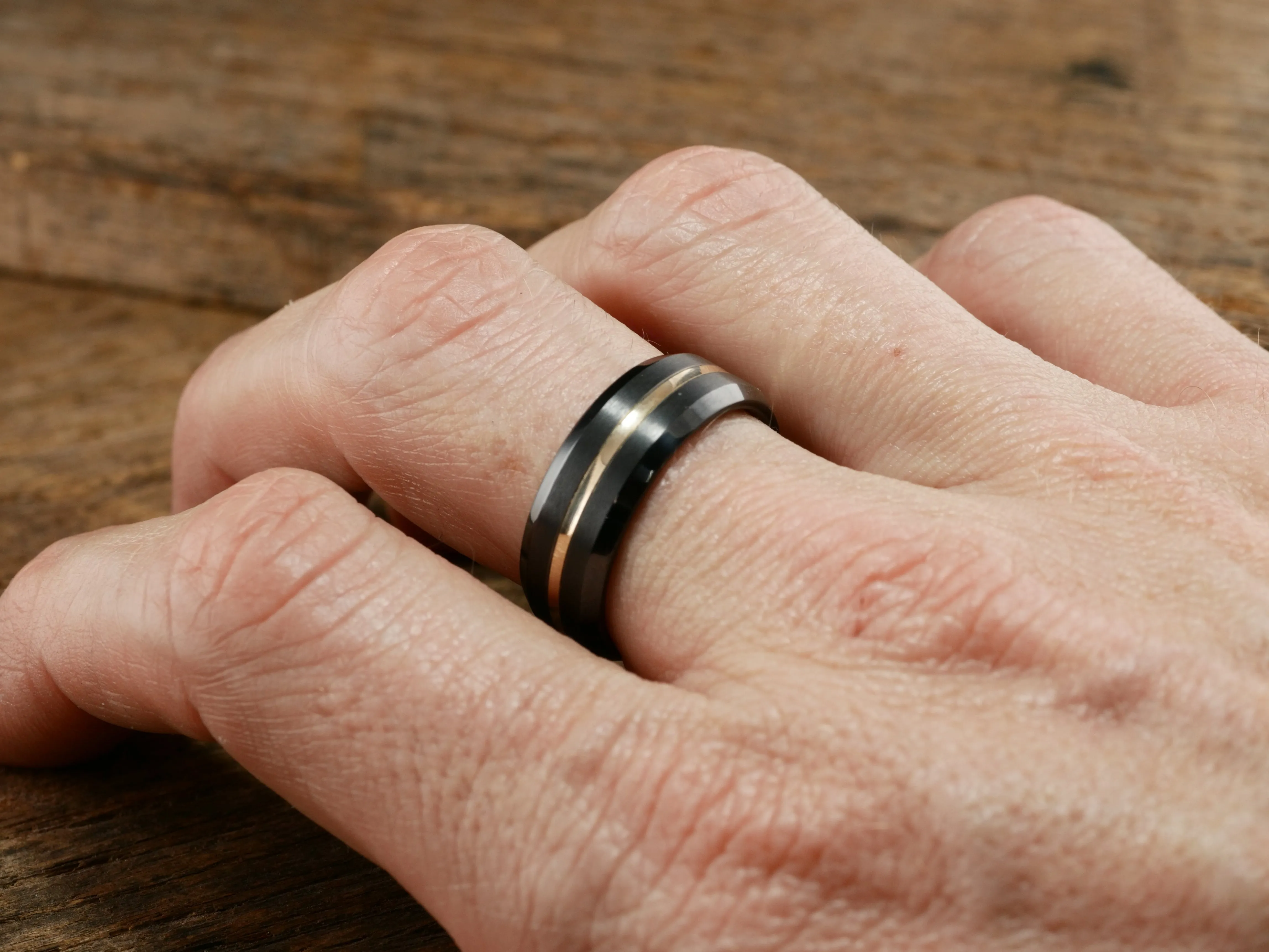 Onyx - Black Titanium and 14K Yellow Gold