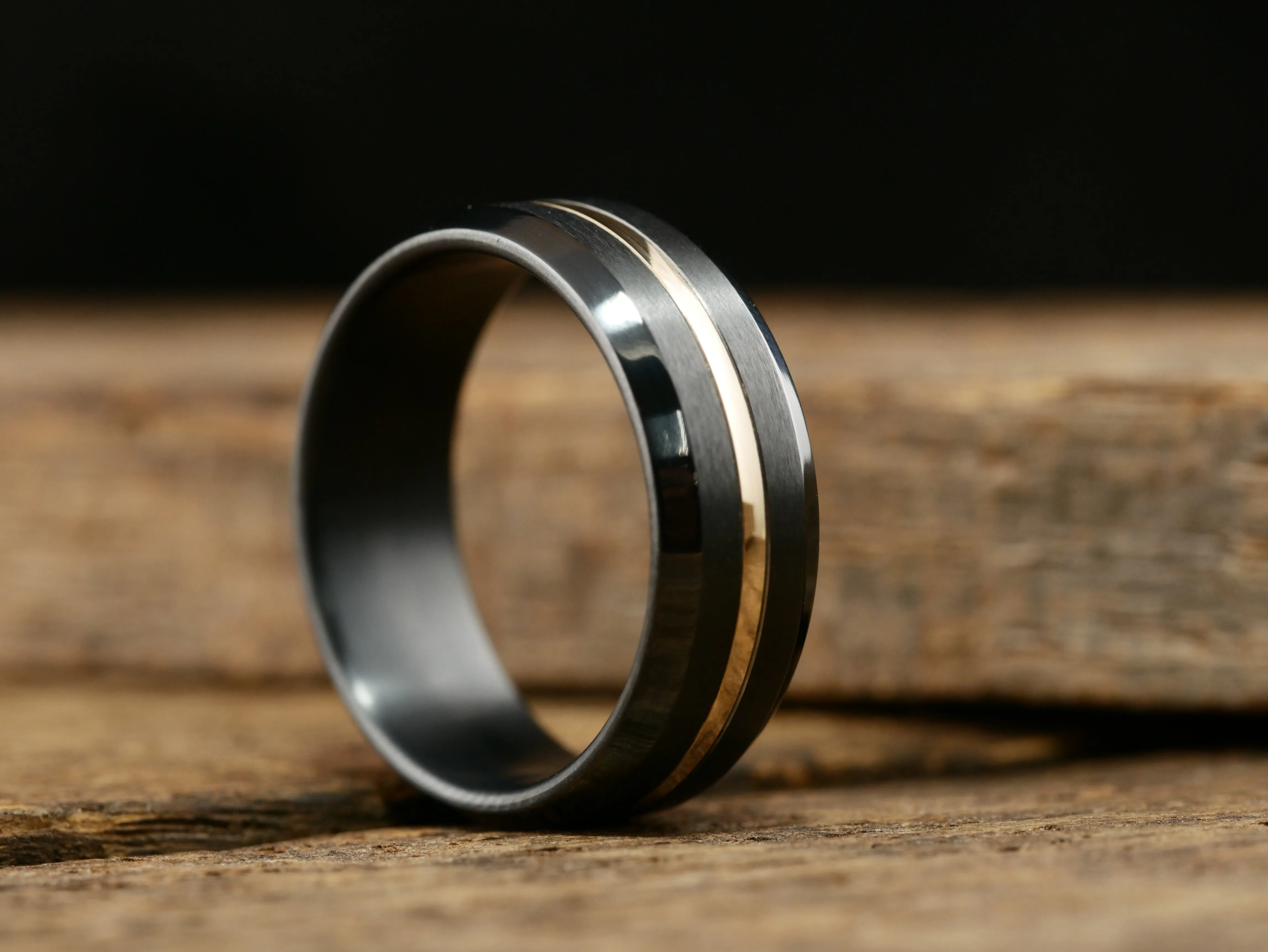 Onyx - Black Titanium and 14K Yellow Gold