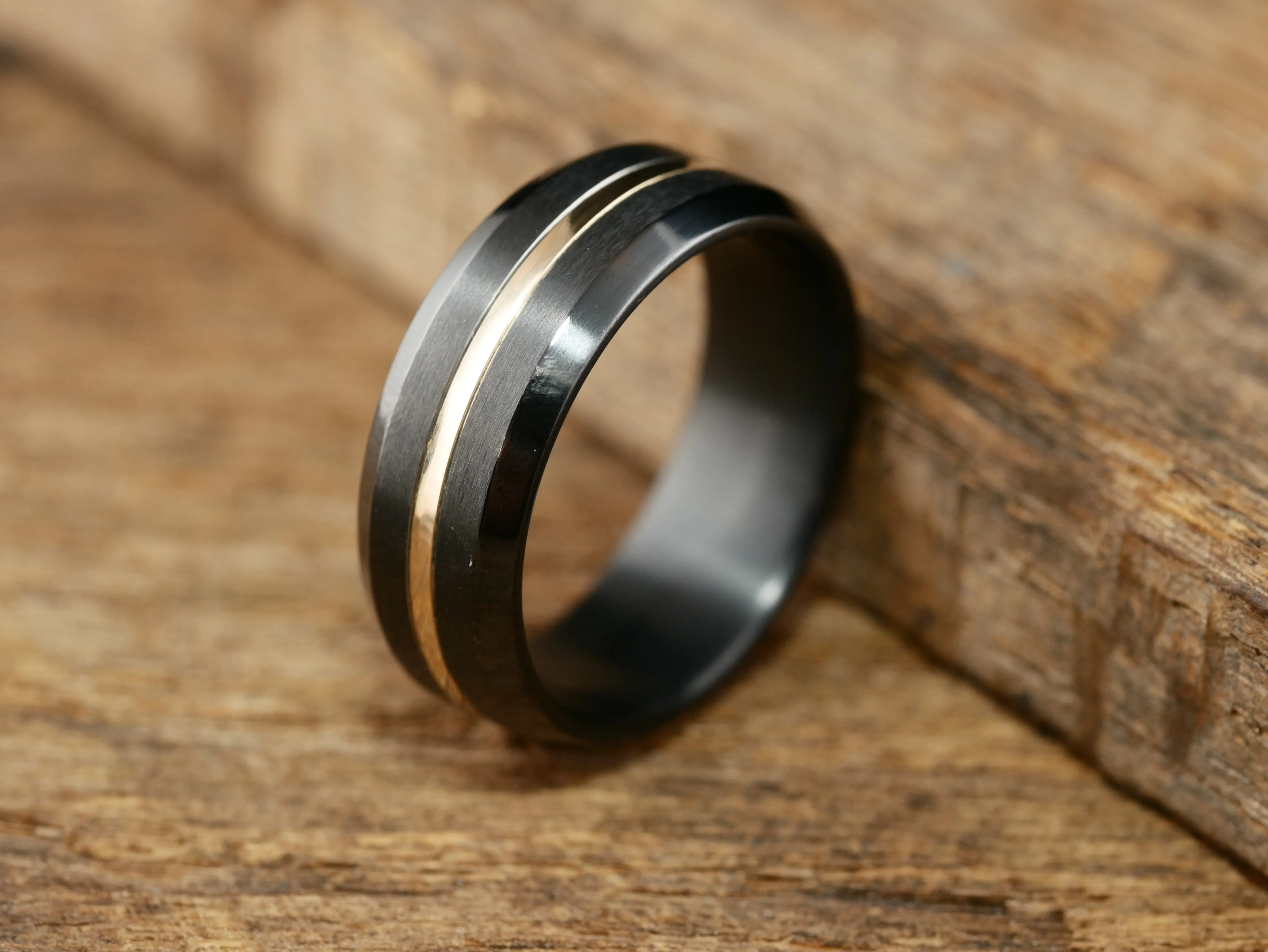Onyx - Black Titanium and 14K Yellow Gold