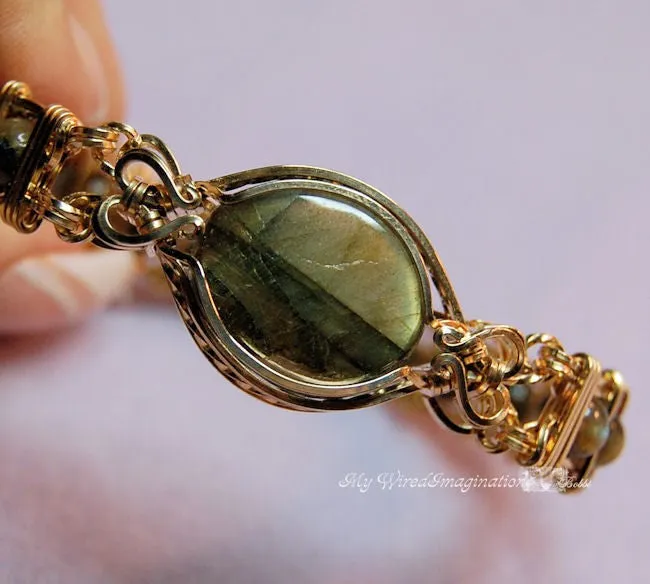 Ornate Double Terminated Focal or Clasp, Wire Wrap Jewelry Tutorial