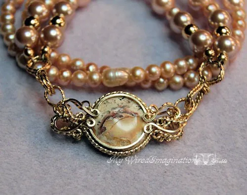 Ornate Double Terminated Focal or Clasp, Wire Wrap Jewelry Tutorial