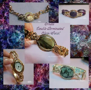 Ornate Double Terminated Focal or Clasp, Wire Wrap Jewelry Tutorial