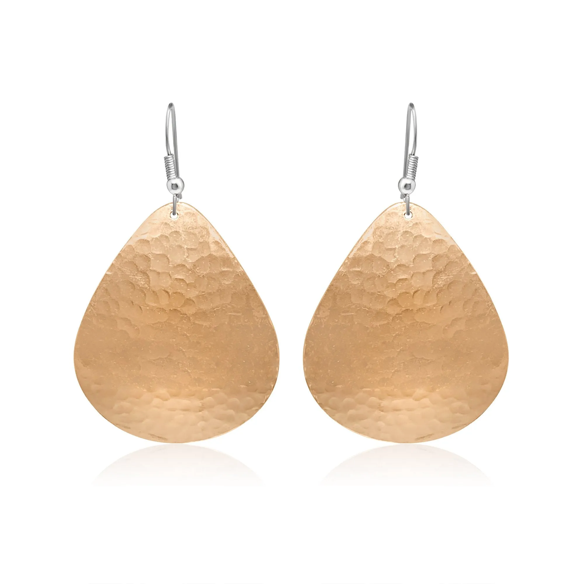 Oval design plain earrings