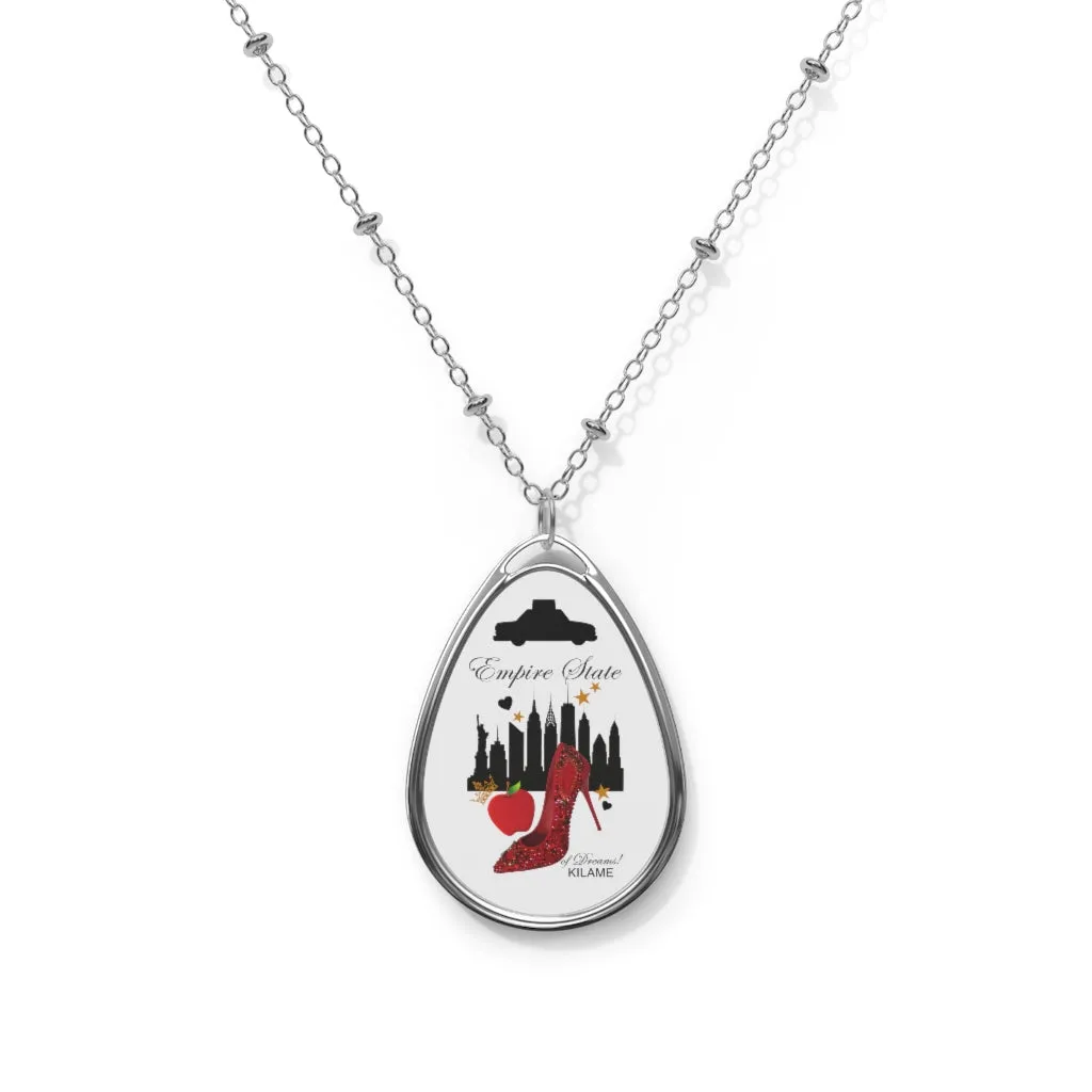 Oval Necklace 'Empire State of dreams'