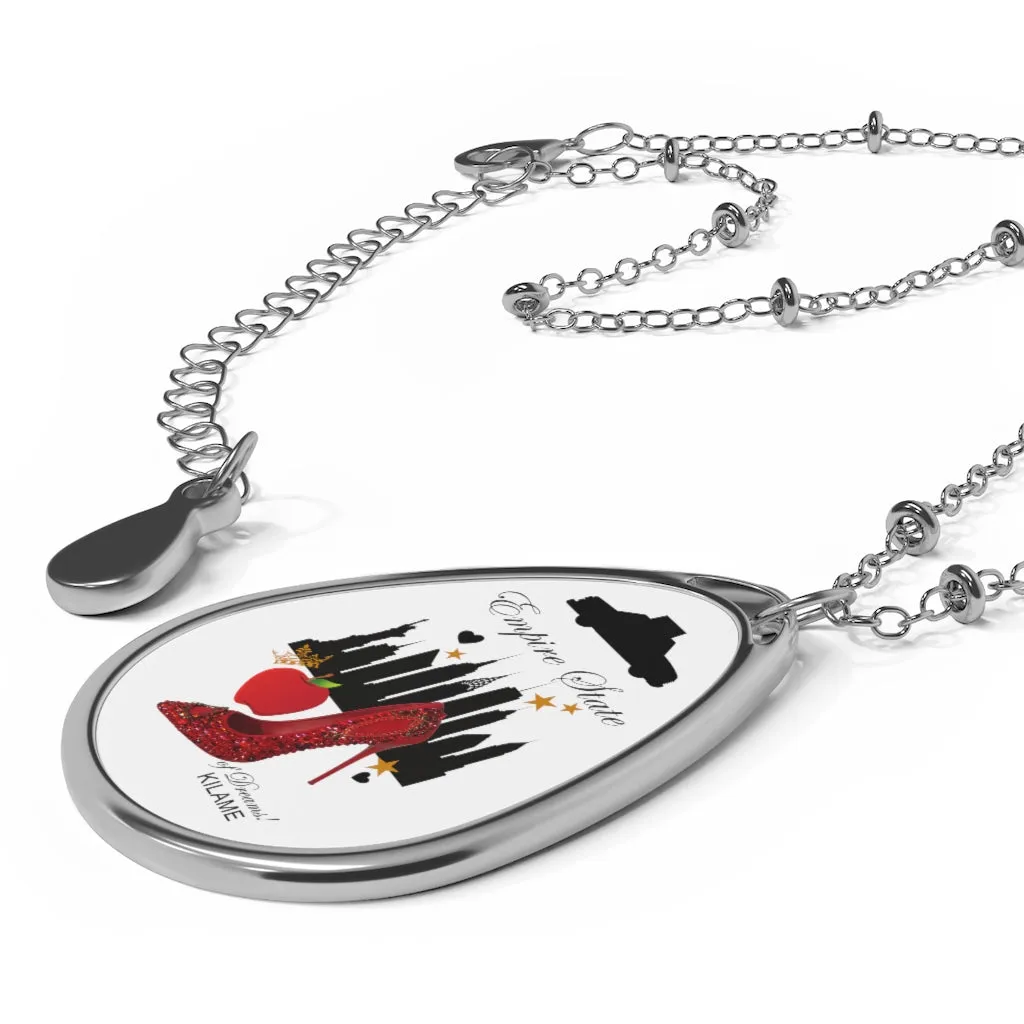Oval Necklace 'Empire State of dreams'