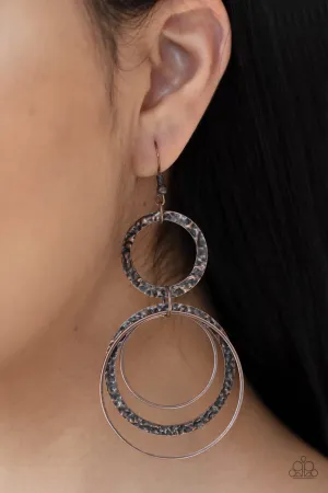 Paparazzi- Eclipsed Edge - Copper Earring