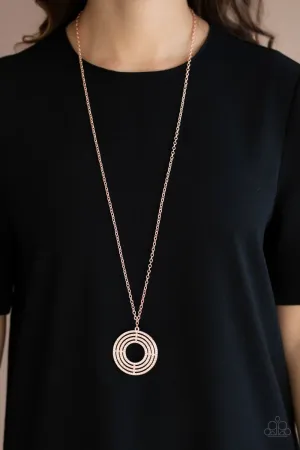 Paparazzi High-Value Target - Copper Necklace