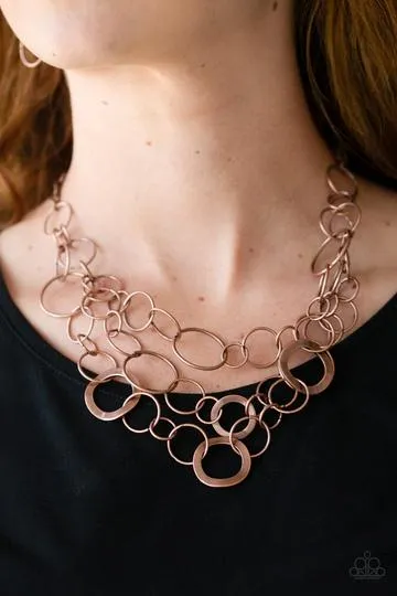 Paparazzi - Main Street Mechanics - Copper Necklace