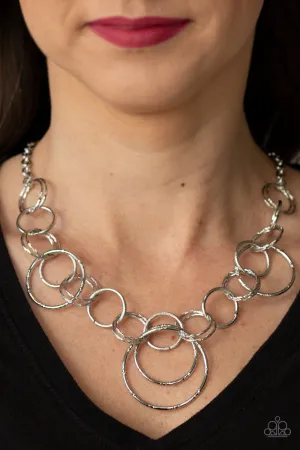 Paparazzi Ringing Relic - Silver Necklace