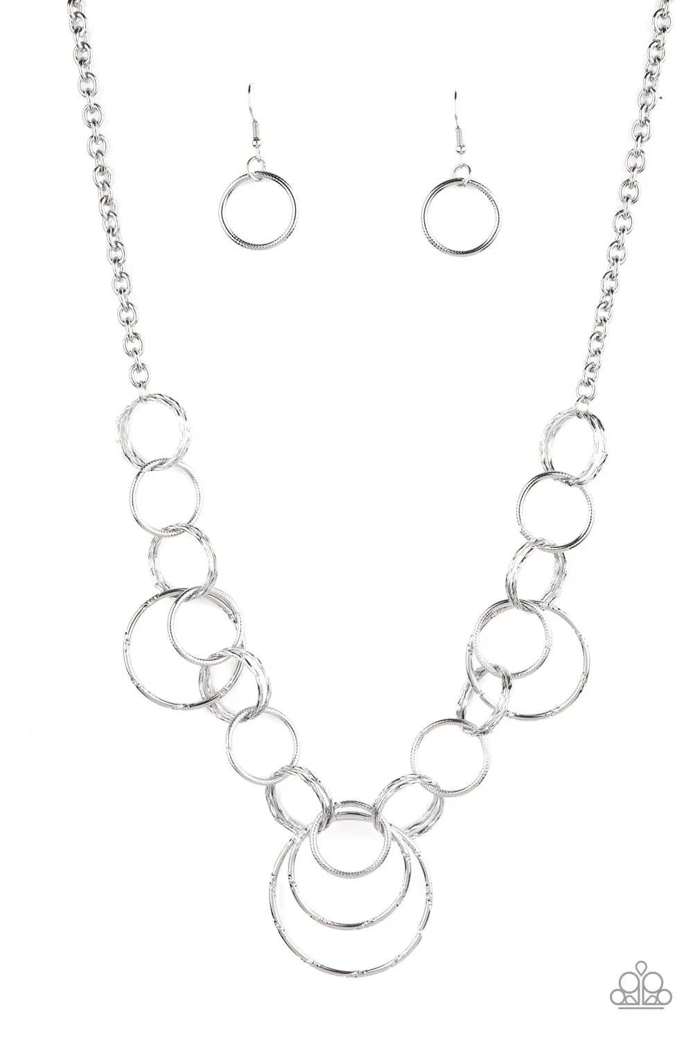 Paparazzi Ringing Relic - Silver Necklace