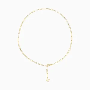 Paperclip Chain Necklace with Love Letter