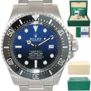 PAPERS NEW NOVEMBER 2019 Rolex Sea-Dweller Deepsea Cameron Blue 126660 44m Watch