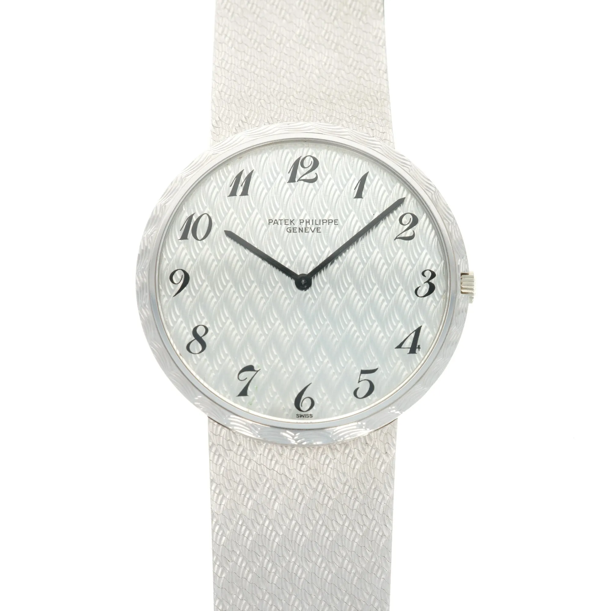 Patek Philippe White Gold Automatic Calatrava Watch Ref. 3588, with Original Box and Papers