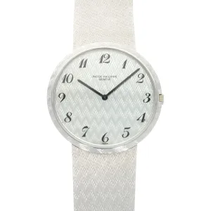 Patek Philippe White Gold Automatic Calatrava Watch Ref. 3588, with Original Box and Papers