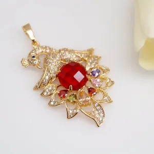 Peacock Pendant Without Chain