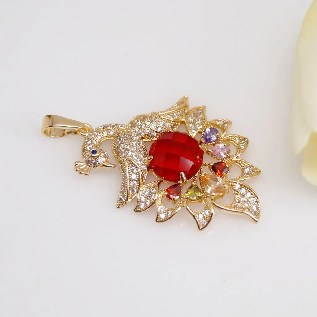 Peacock Pendant Without Chain