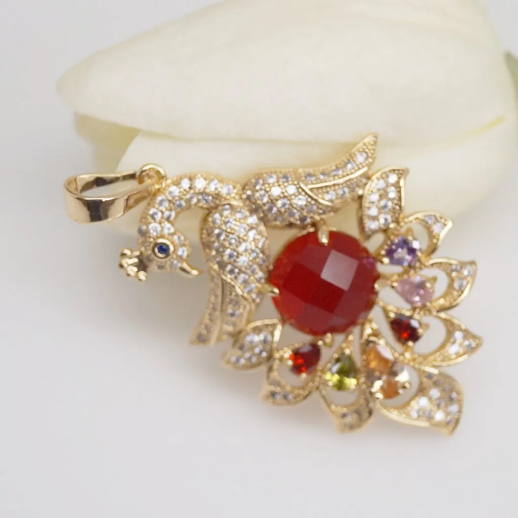 Peacock Pendant Without Chain