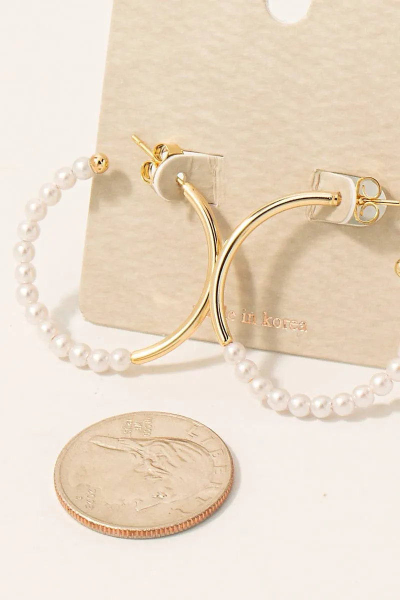 Pearl Beaded Hoop
