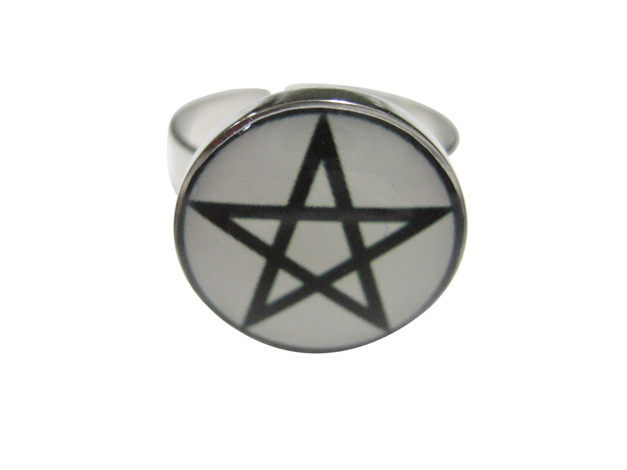 Pentagram Star Adjustable Size Fashion Ring
