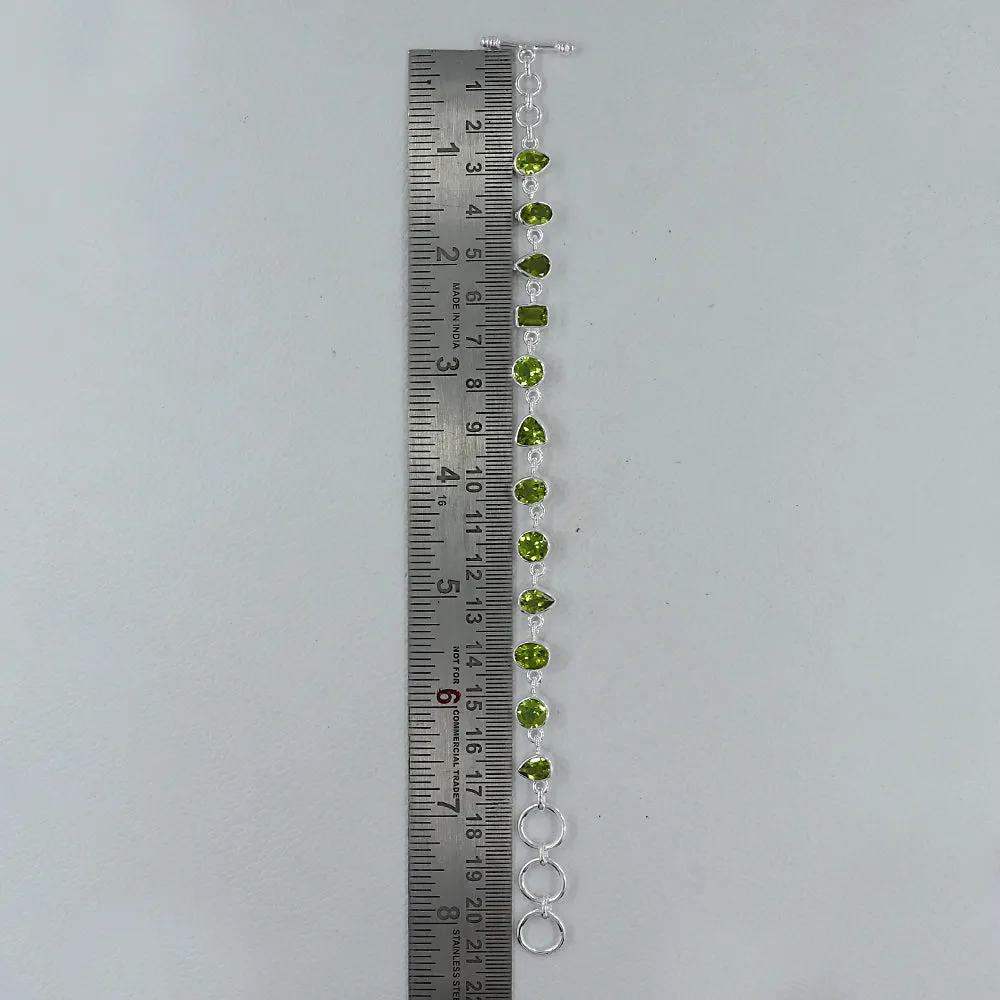 Peridot Gemstone August Birthstone Adjustable Bracelets