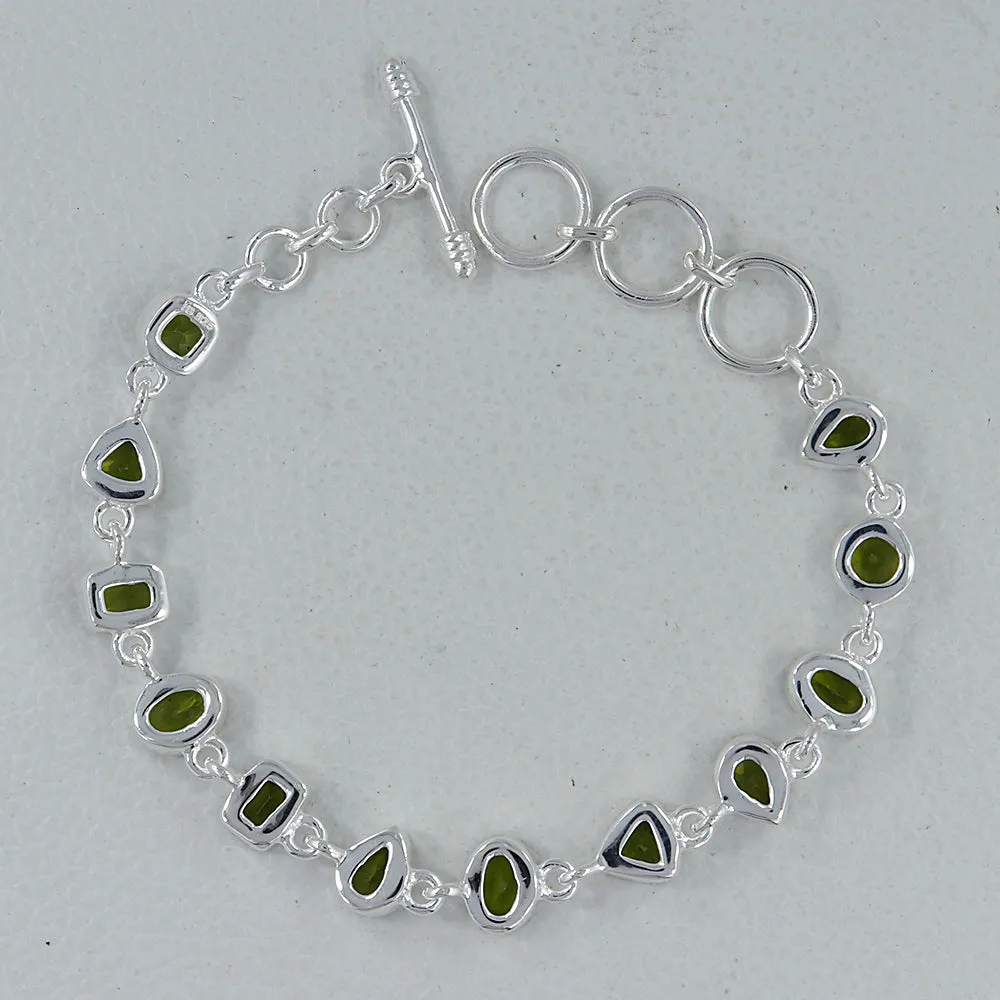 Peridot Gemstone August Birthstone Adjustable Bracelets
