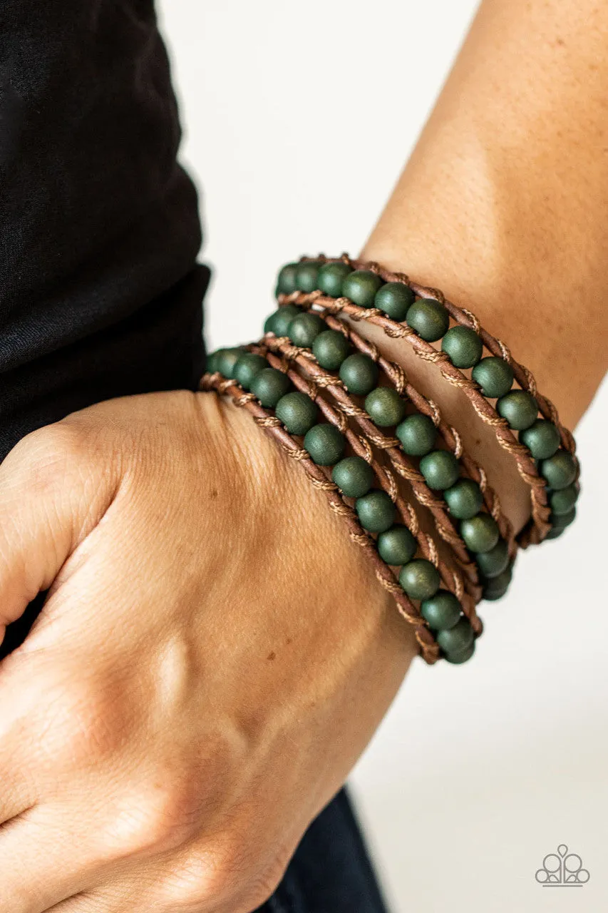 Pine Paradise Green Paparazzi Bracelet