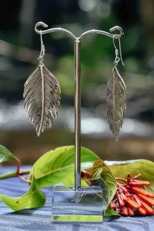 Plume - Silver Earrings