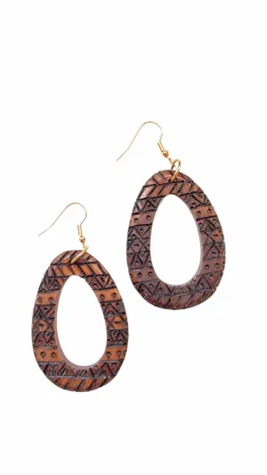 Pyro/Wood Earrings