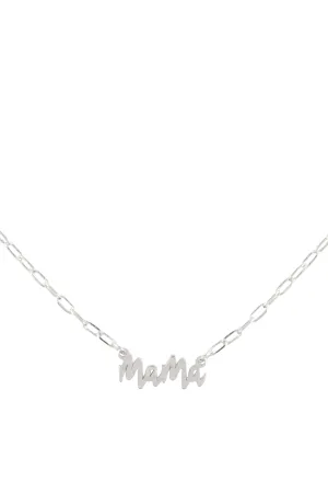 "MAMA" PERSONALIZE LETTER PENDANT BRASS CHAIN NECKLACE