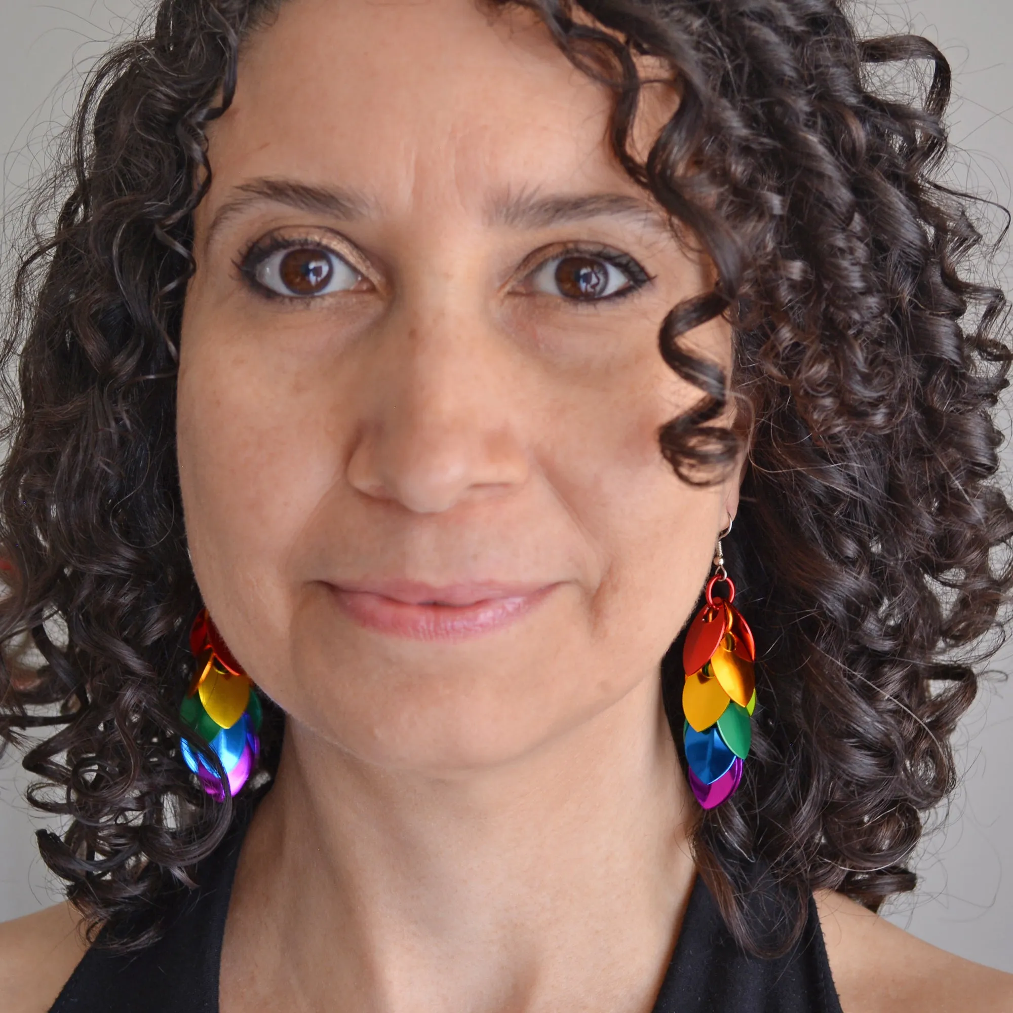 Rainbow Pride - Long Feathered Earrings