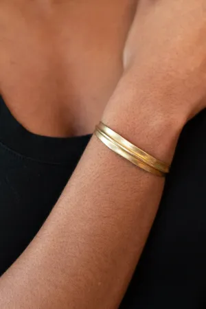 Ridge Cuff - Brass