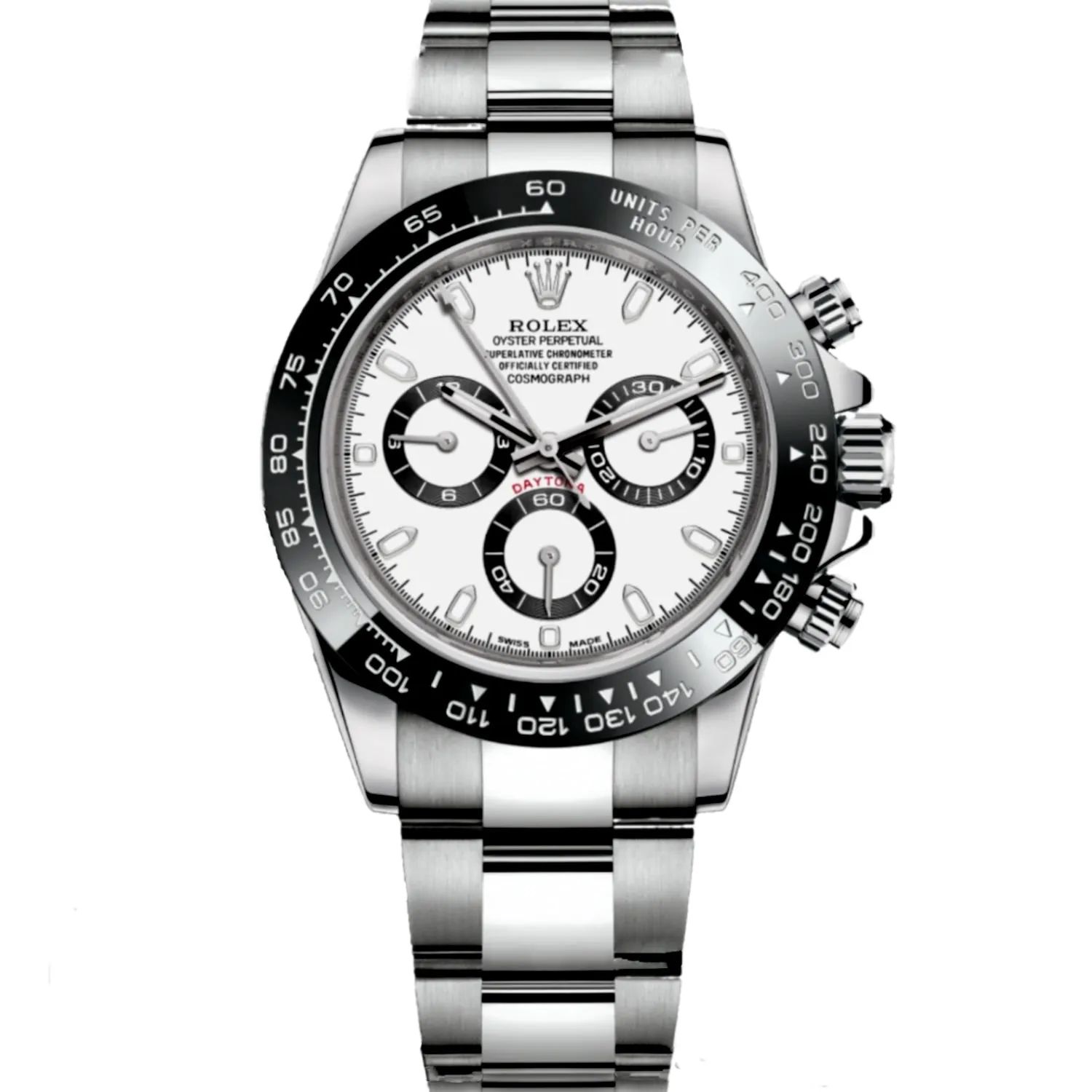 Rolex Daytona 116500Ln Wh Panda White Index 40Mm Stainless Steel Men’S Watch
