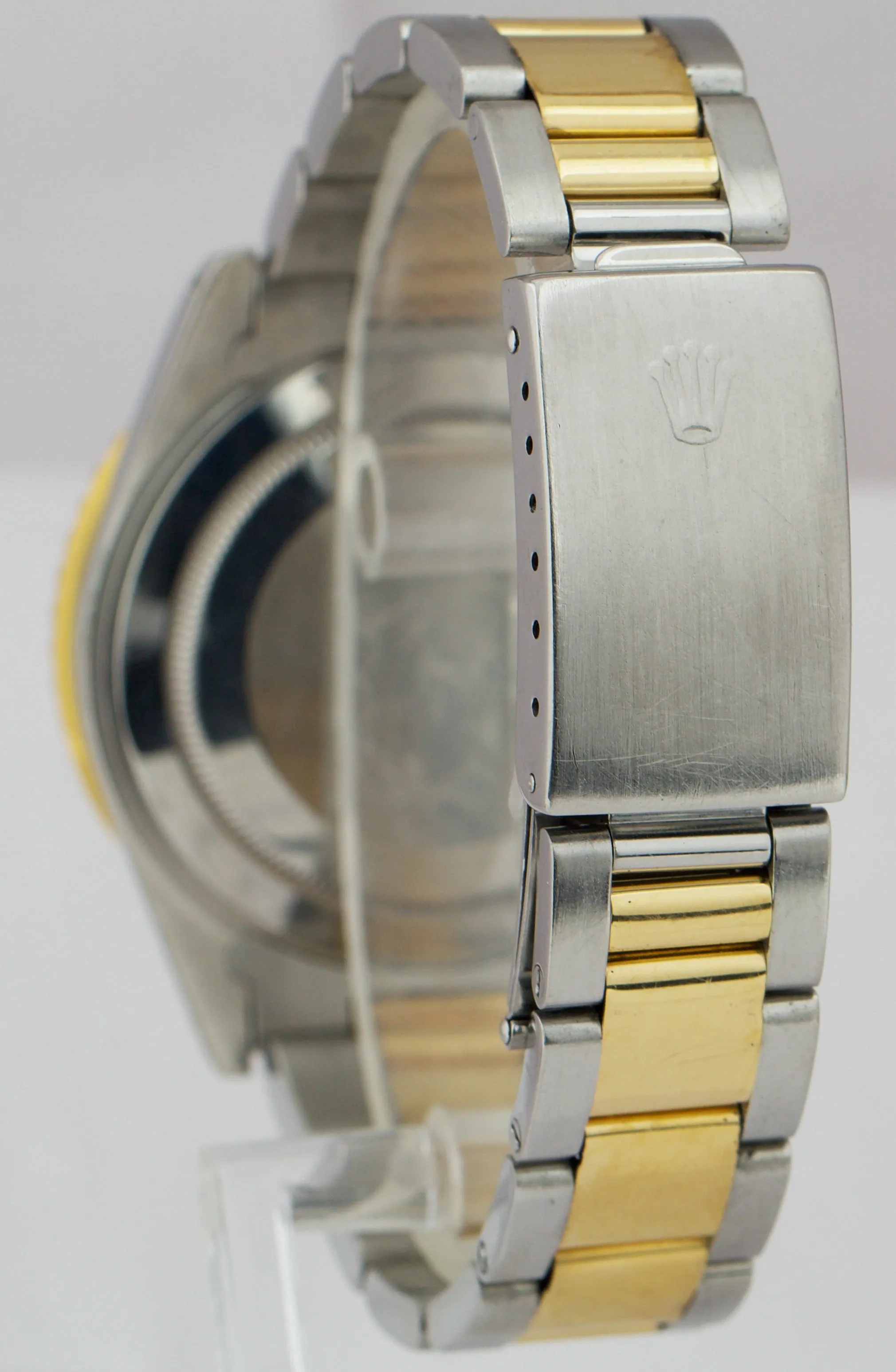 Rolex GMT-Master II Two-Tone Stainless Steel Gold Black Oyster 40mm Watch 16713N