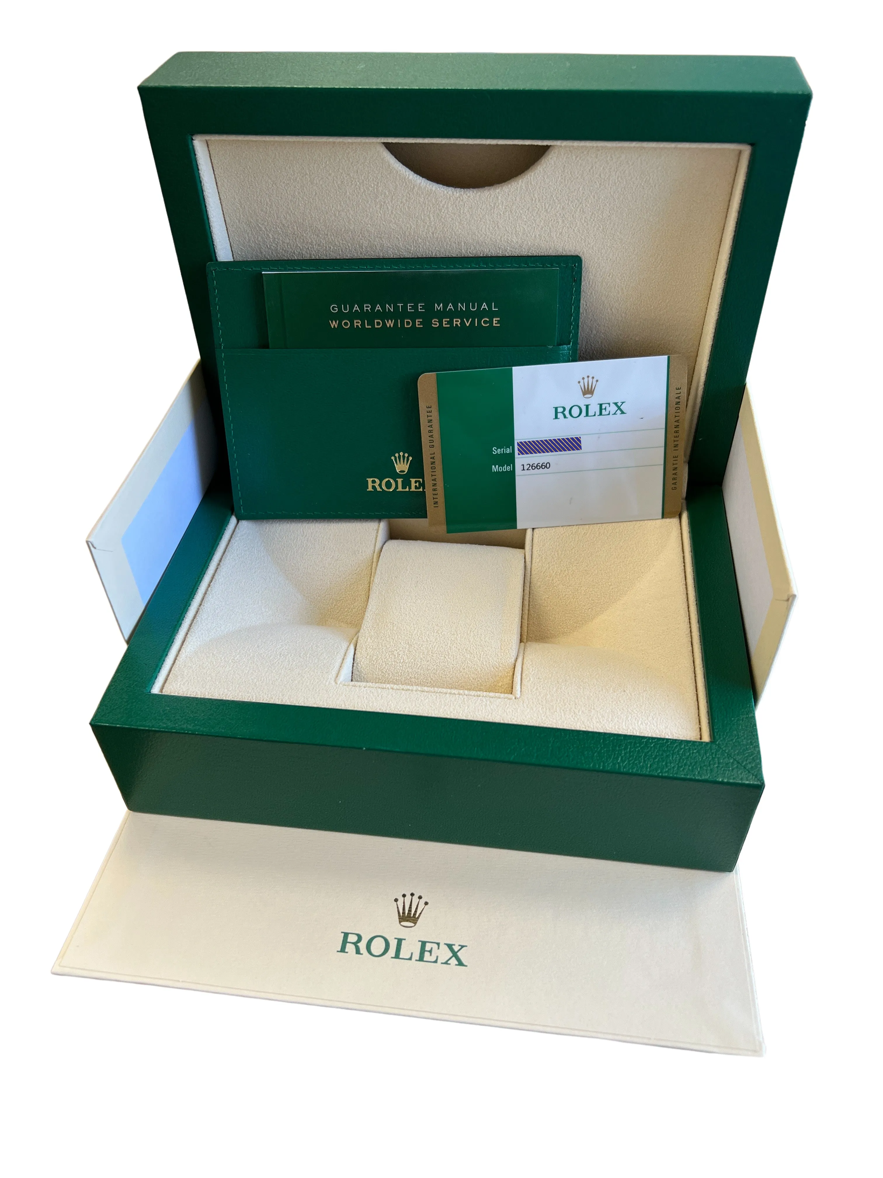 Rolex Sea-Dweller Deepsea Black 44mm Stainless Steel Watch 126660 BOX PAPERS