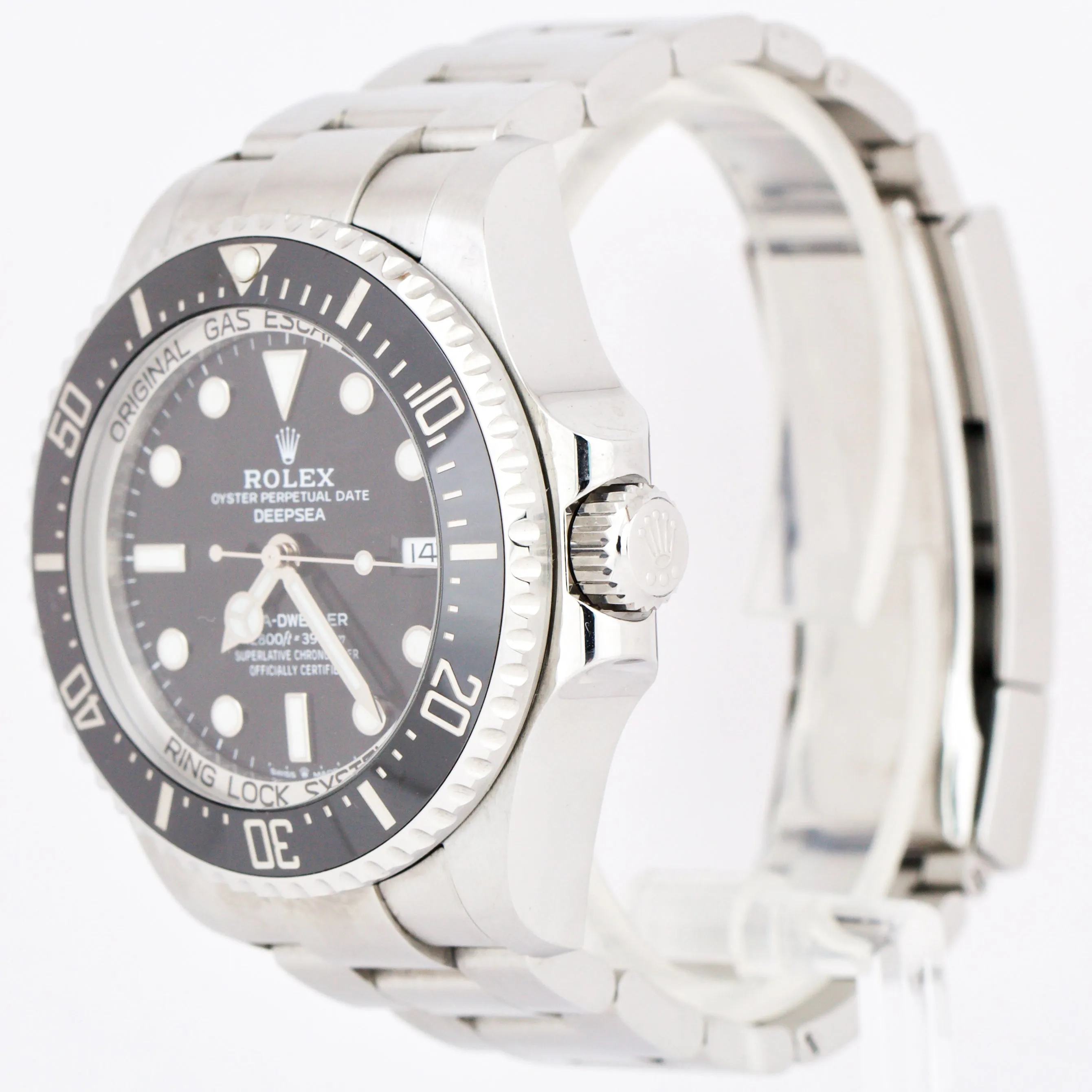 Rolex Sea-Dweller Deepsea Black 44mm Stainless Steel Watch 126660 BOX PAPERS